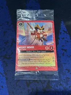 Disney Lorcana Mickey Mouse Pirate Captain 18/P2 Promo New Sealed - Image 1