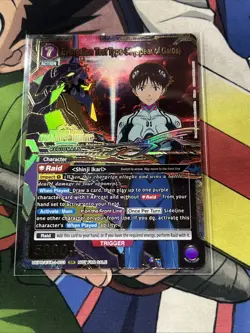 EVANGELION TEST TYPE-01 (SPEAR OF GAIUS) UNION ARENA CHAMPIONSHIP GOLD FOIL - Image 1
