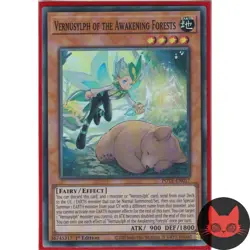 Yugioh Vernusylph of the Awakening Forests POTE-EN017 Super Rare 1st Edition NM - Image 1