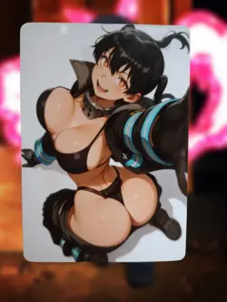Tamaki Kotatsu Fire Force Anime Waifu Sexy Goddess Doujin Lewd Hentai Card - Image 1
