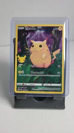 Pokemon TCG 2021 Celebrations Pikachu Holo Rare Card 5/25 NM Condition A - Image 1