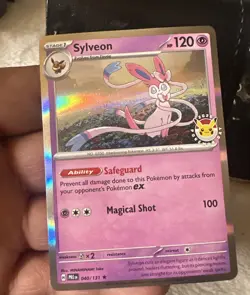 2025 Pokemon Day Stamped Sylveon 040/131 Holo Foil Exclusive Promo Card - Image 1