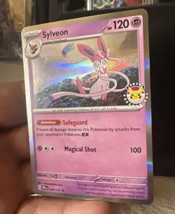 2025 Pokemon Day Stamped Sylveon 040/131 Holo Foil Exclusive Promo Card - Image 3