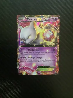 Pokemon Mewtwo EX XY107 Black Star Promo Ultra Rare Holo Card NM Condition - Image 1