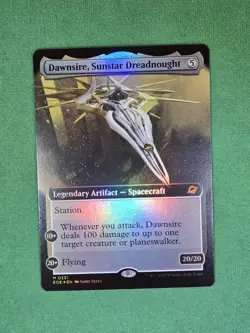 MTG Dawnsire, Sunstar Dreadnought (Extended Art) FOIL Edge of Eternities - Image 5
