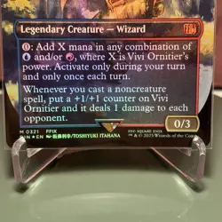 MTG Vivi Ornitier Borderless Foil #321 Magic the Gathering Final Fantasy English - Image 3