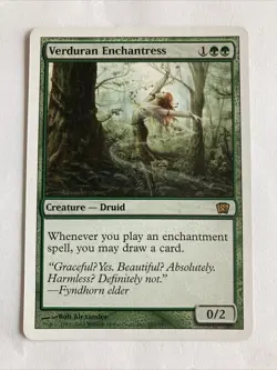 Verduran Enchantress 8th Edition MTG LP - Image 1