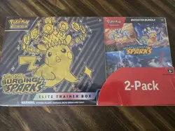 Pokemon Scarlet & Violet Surging Sparks Elite Trainer Box & Booster Bundle New! - Image 1