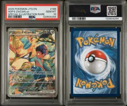 2025 POKEMON JTG EN-JOURNEY TOGETHER #186 HOP'S ZACIAN EX PSA 10 - Image 3