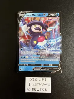 Pokemon Astral Radiance - Galarian Mr. Rime V - 049/189 - Full Art - M/NM - Image 1