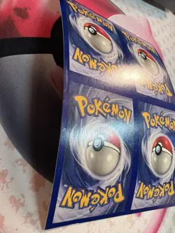 Pokemon Uncut Sheet NFC Miscut Error Gengar Hitmonlee Articuno Aerodactyl Fossil - Image 4