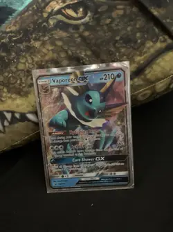 Pokemon TCG Vaporeon GX SM Black Star Promo SM172 Holo Promo - Image 1