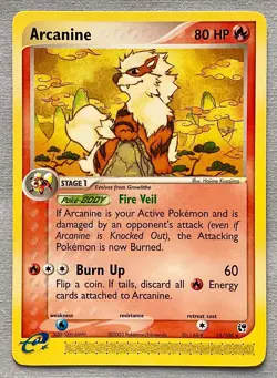 Pokemon Arcanine #15/100 Non-Holo Rare - 2003 EX Sandstorm Set - NM to MT Cond.! - Image 1