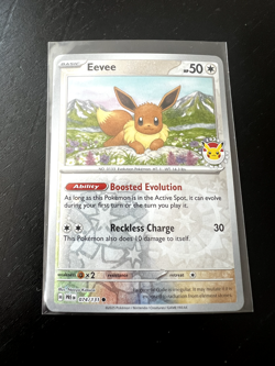 Pokemon - Eevee - 074/131 (Pokemon Day 2025) (Reverse Cosmos Holo) - NM - Image 1