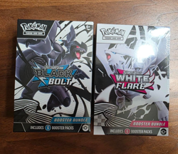 Pokemon TCG Black Bolt & White Flare Booster Bundle Set Brand Sealed New - Image 1