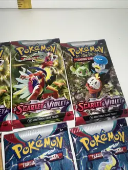 Pokemon TCG Scarlet & Violet Base Set (LOT of 8) Booster Packs New Sealed - Image 3