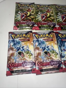 Pokemon TCG Scarlet & Violet Base Set (LOT of 8) Booster Packs New Sealed - Image 4