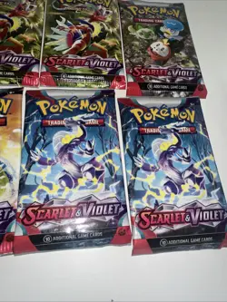Pokemon TCG Scarlet & Violet Base Set (LOT of 8) Booster Packs New Sealed - Image 5