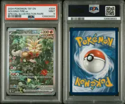 2024 Pokemon S&V Temporal Forces Gouging Fire ex 204/162 SIR PSA 9 MINT - Image 2