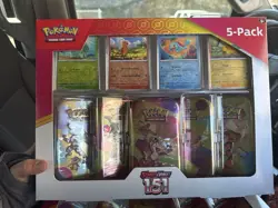 Pokemon TCG Scarlet And Violet 151 5 Pack Mini Tins pack of 2 - Image 1