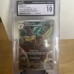 CGC 10 Kingambit 130 Pokemon Black Star Promo - Image 1