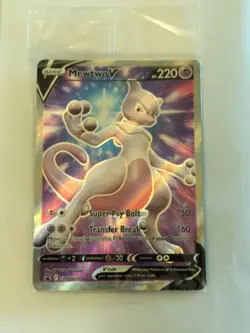 SEALED Mewtwo V SWSH229 Black Star Promo Full Art Holo Pokemon GO TCG 2022 NM - Image 1