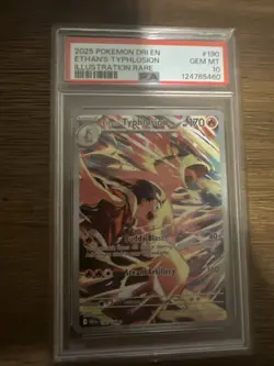 Pokemon TCG Ethan's Typhlosion Destined Rivals Illustration Rare PSA 10 - Image 1