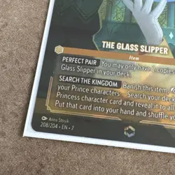 Disney Lorcana TCG Enchanted The Glass Slipper 208/204 NM Condition - Image 5