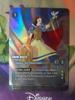 Snow White - Fair-Hearted Enchanted - Shimmering Skies Disney Lorcana - 220/204 - Image 3