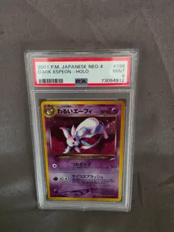 PSA 9 Dark Espeon Holo #196 2001 Japanese Pokemon Neo 4 Destiny Card MINT - Image 1