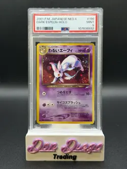 2001 Pokemon Japanese Neo 4 Destiny #196 Dark Espeon Holo PSA 9 (GALAXY SWIRL!) - Image 1