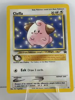 Cleffa 31/53 Wotc Black Star Promo Regular Pokemon NM/LP - Image 1