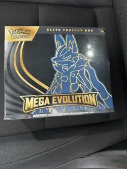Pokemon TCG Mega Evolution Elite Trainer Box ETB Lucario Factory Sealed - Image 1