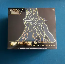 Pokemon Center Mega Evolution Elite Trainer Box Lucario – Factory Sealed NEW - Image 1