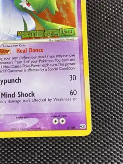 Pokemon Gardevoir Card 4/106 Emerald Reverse Holo LP/NM - Image 4