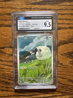 CGC MINT 9.5 Hop's Wooloo 170/159 Sv09: Journey Together Holo Pokemon TCG - Image 1
