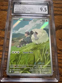 CGC MINT 9.5 Hop's Wooloo 170/159 Sv09: Journey Together Holo Pokemon TCG - Image 2