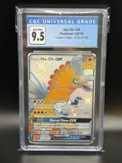 2019 HO-OH GX Pokemon Card SV50/SV94 Full Art Shiny Vault Hidden Fates CGC 9.5 - Image 1