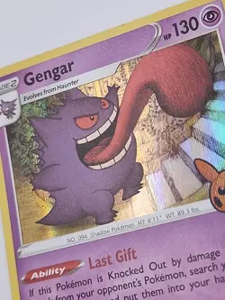 Pokemon Gengar Card Trick Or Trade 2022 Holo Rare Card 57/198 Near Mint - Image 3
