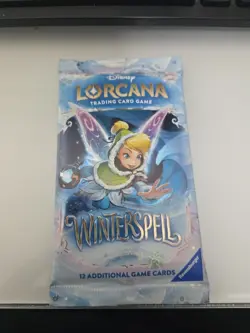 Disney Lorcana TCG: Winterspell Booster Pack Tinkerbell Cards - Image 1