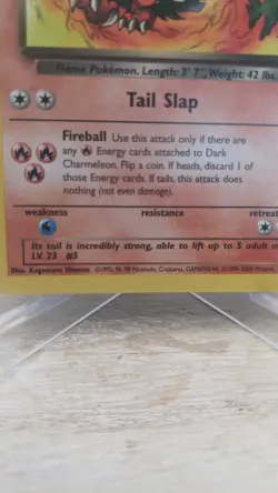 Vintage Pokemon TCG WOTC #32/82 Dark Charmeleon Team Rocket Uncommon Unlimited - Image 3