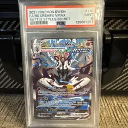 Pokemon TCG Rapid Strike Urshifu VMAX Holo Secret Rare Card Psa 9 170/163 - Image 2