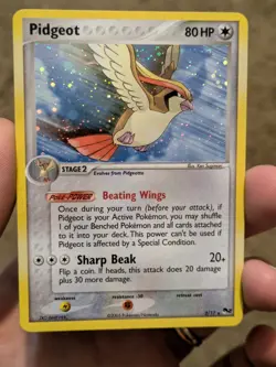 Pidgeot 2/17 Holo Rare Pop Series 2 Pokemon Card Very LP - Image 1