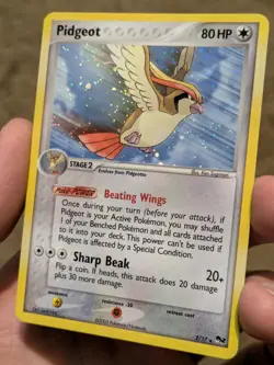 Pidgeot 2/17 Holo Rare Pop Series 2 Pokemon Card Very LP - Image 3