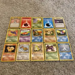 15 Original Vintage WOTC Pokemon Cards WOTC 1999 Shadowless, 1st Edition Cards - Image 2