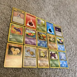15 Original Vintage WOTC Pokemon Cards WOTC 1999 Shadowless, 1st Edition Cards - Image 3