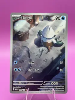 Pokemon TCG Mega Evolution Snover 140/132 Holo Illustration Card NM/M Condition - Image 1
