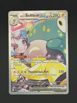 Pokemon TCG Iono's Bellibolt EX Journey Together Ultra Rare Holo Card 183/159 NM - Image 1