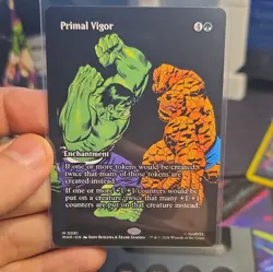MTG Marvel Super Heroes - Primal Vigor Enchantment Mythic Full Art EN - MAR 0081 - Image 1