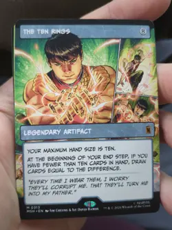 ~ The Ten Rings (Borderless) ~ NM ~ Marvel Super Heroes ~ MTG ~ - Image 1
